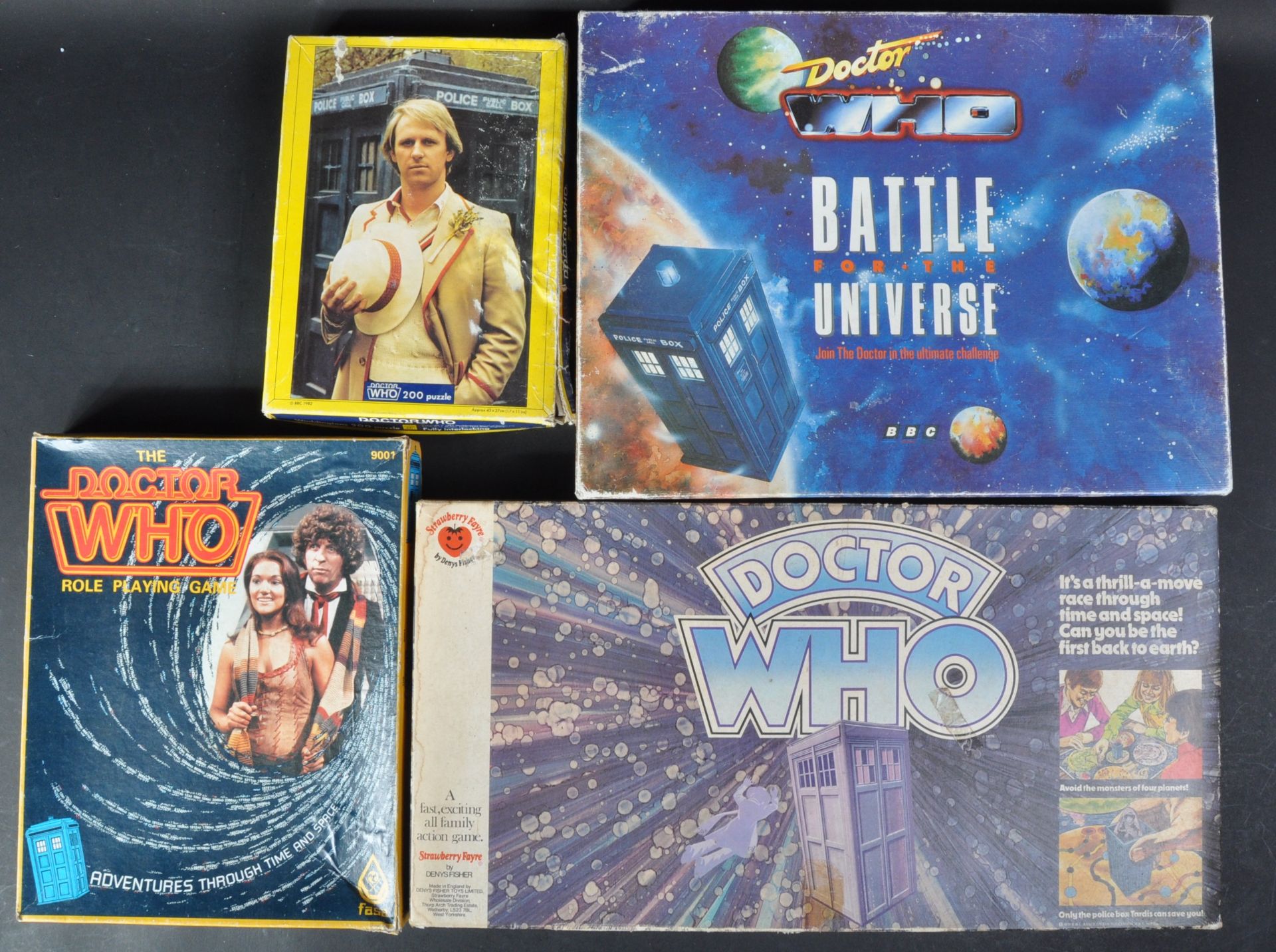 DOCTOR WHO - COLLECTION OF VINTAGE GAMES / PUZZLES