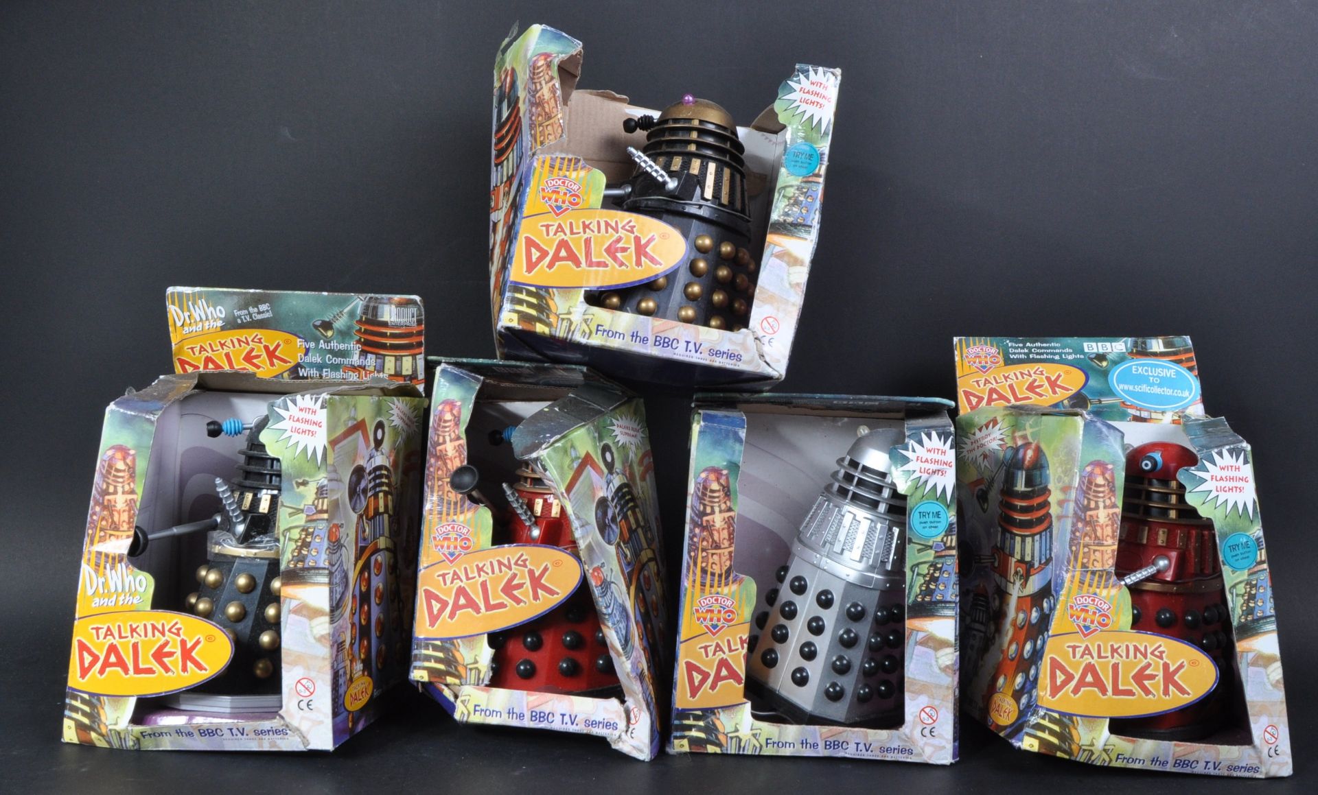 DOCTOR WHO - PRODUCT ENTERPRISE - COLLECTION OF DALEK FIGURES