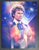 DOCTOR WHO - COLIN BAKER - SIGNED 16X12" COLOUR PHOTO