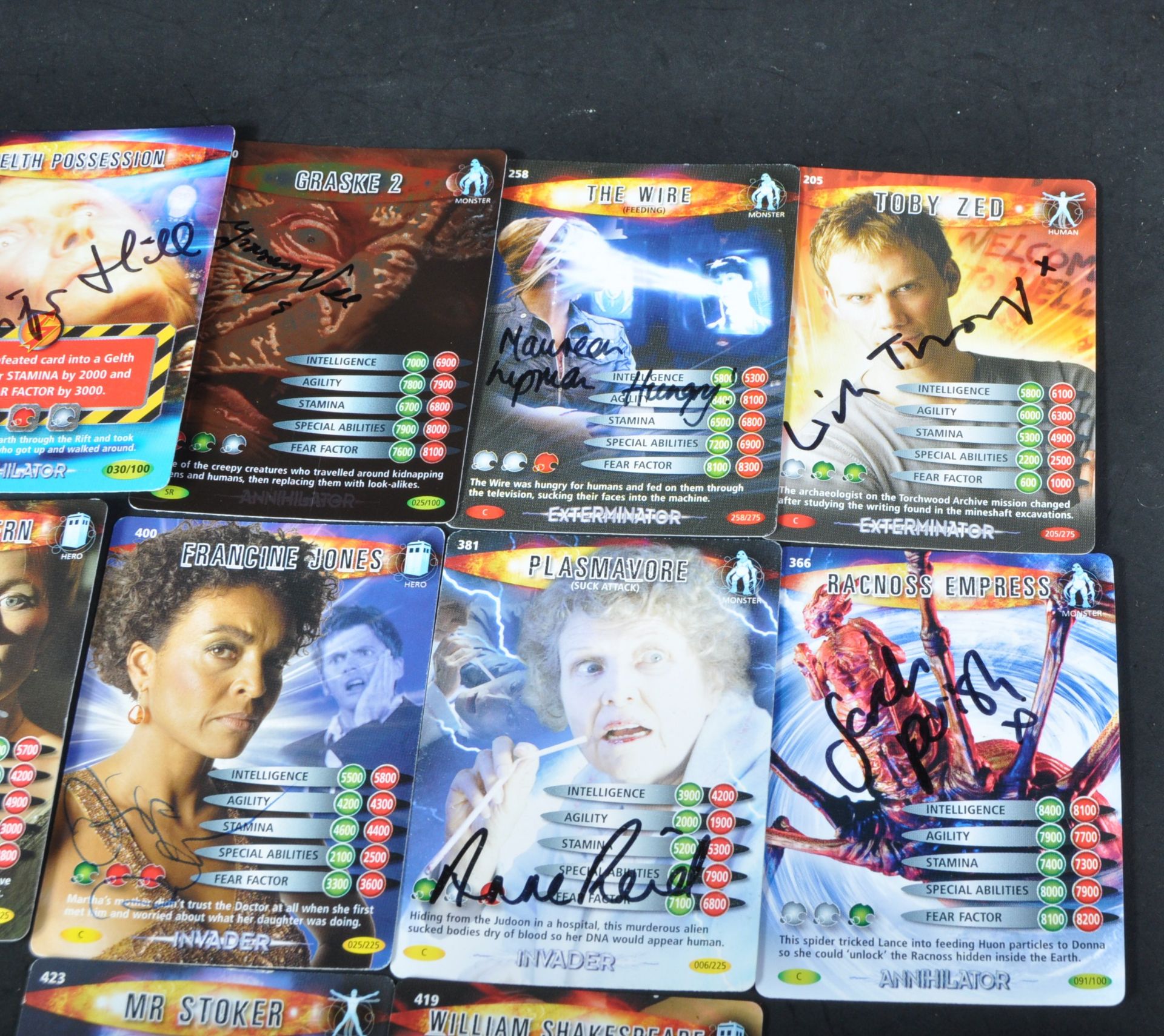 DOCTOR WHO - SERIES 1-4 - AUTOGRAPHED TRADING CARDS - Image 3 of 4