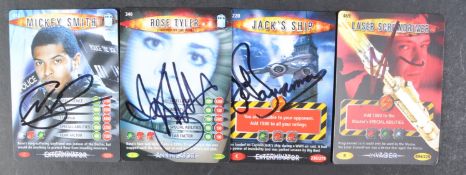 DOCTOR WHO - SERIES 1-4 - MAIN CAST AUTOGRAPHED TRADING CARDS