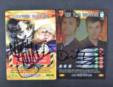 DOCTOR WHO - SERIES 2 - MAIN CAST AUTOGRAPHED TRADING CARDS