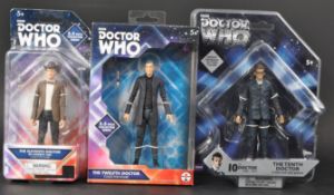 DOCTOR WHO - ACTION FIGURES - 10TH, 11TH & 12TH DOCTORS
