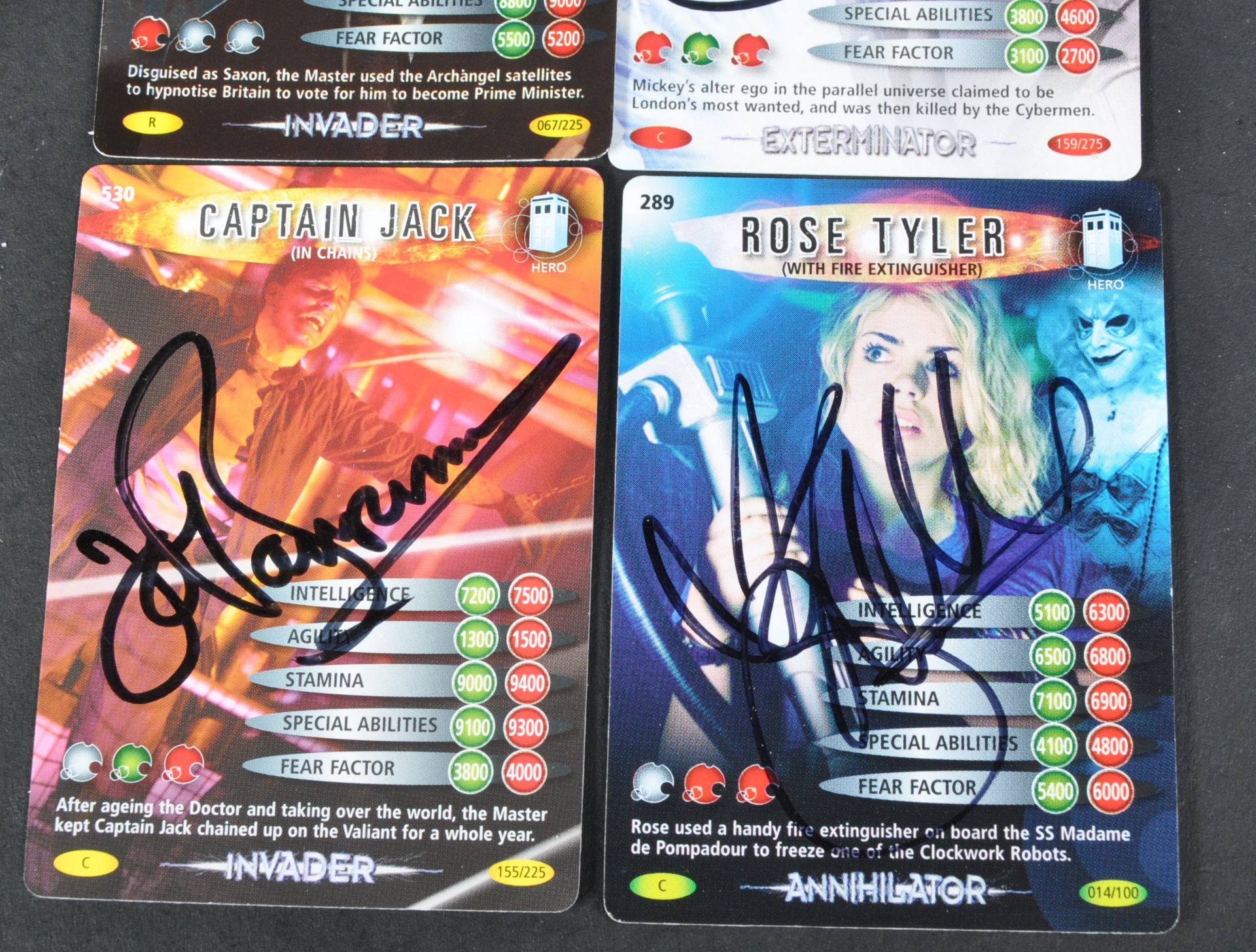 DOCTOR WHO -SERIES 1-3 - MAIN CAST AUTOGRAPHED TRADING CARDS - Image 2 of 3