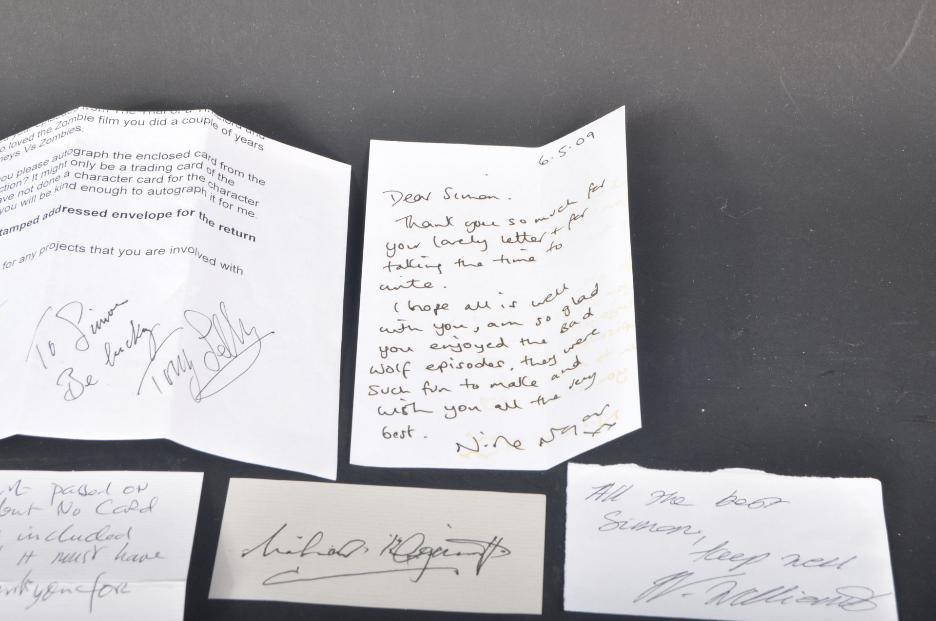 DOCTOR WHO - AUTOGRAPHS & LETTERS - LARGE COLLECTION - Image 5 of 9