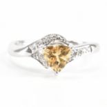 HALLMARKED 9CT GOLD & TOPAZ RING