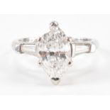 VINTAGE PLATINUM & DIAMOND RING