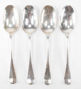 EDWARDIAN SILVER HALLMARKED SPOONS