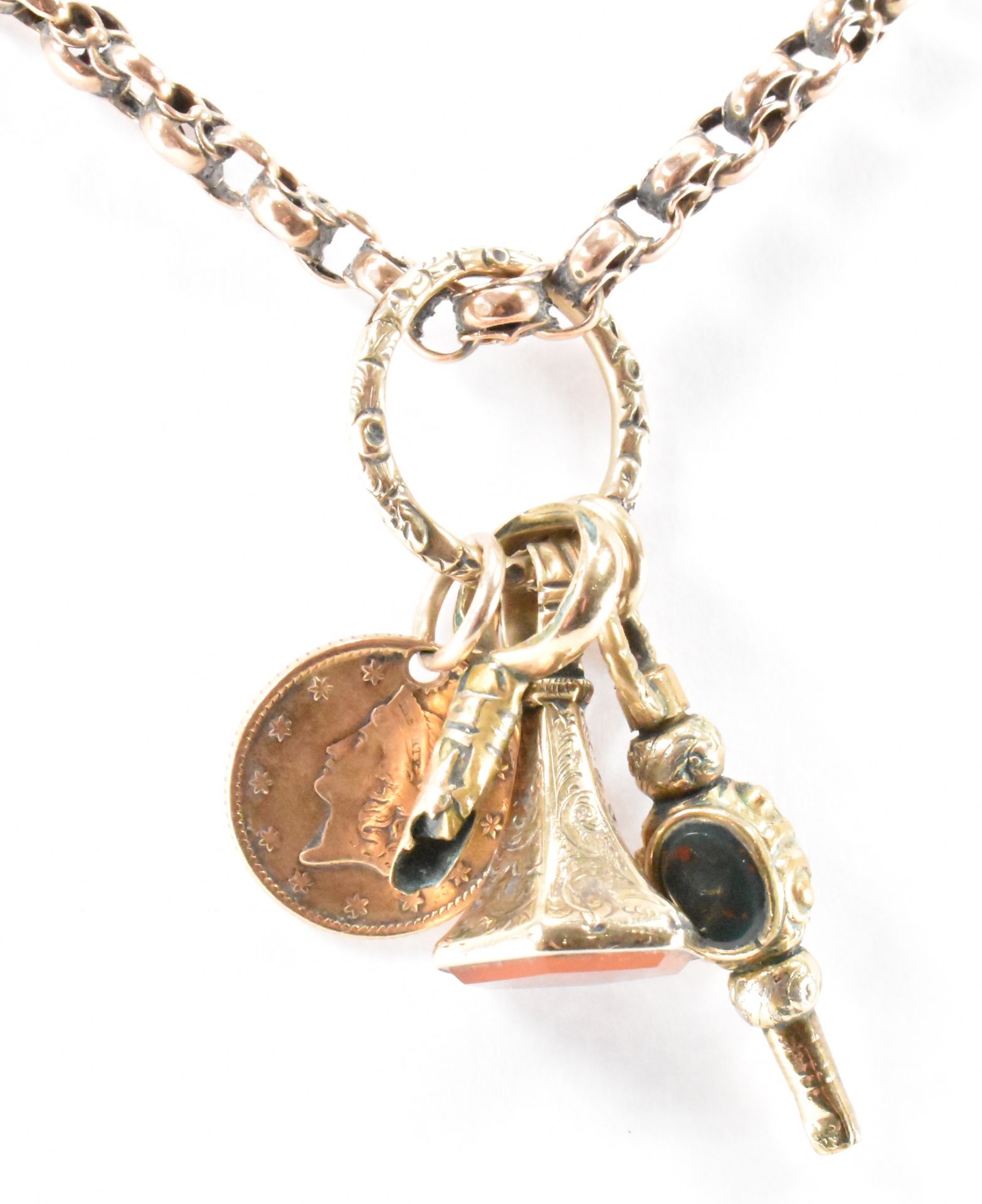 VICTORIAN POCKET WATCH CHAIN NECKLACE - Image 2 of 6