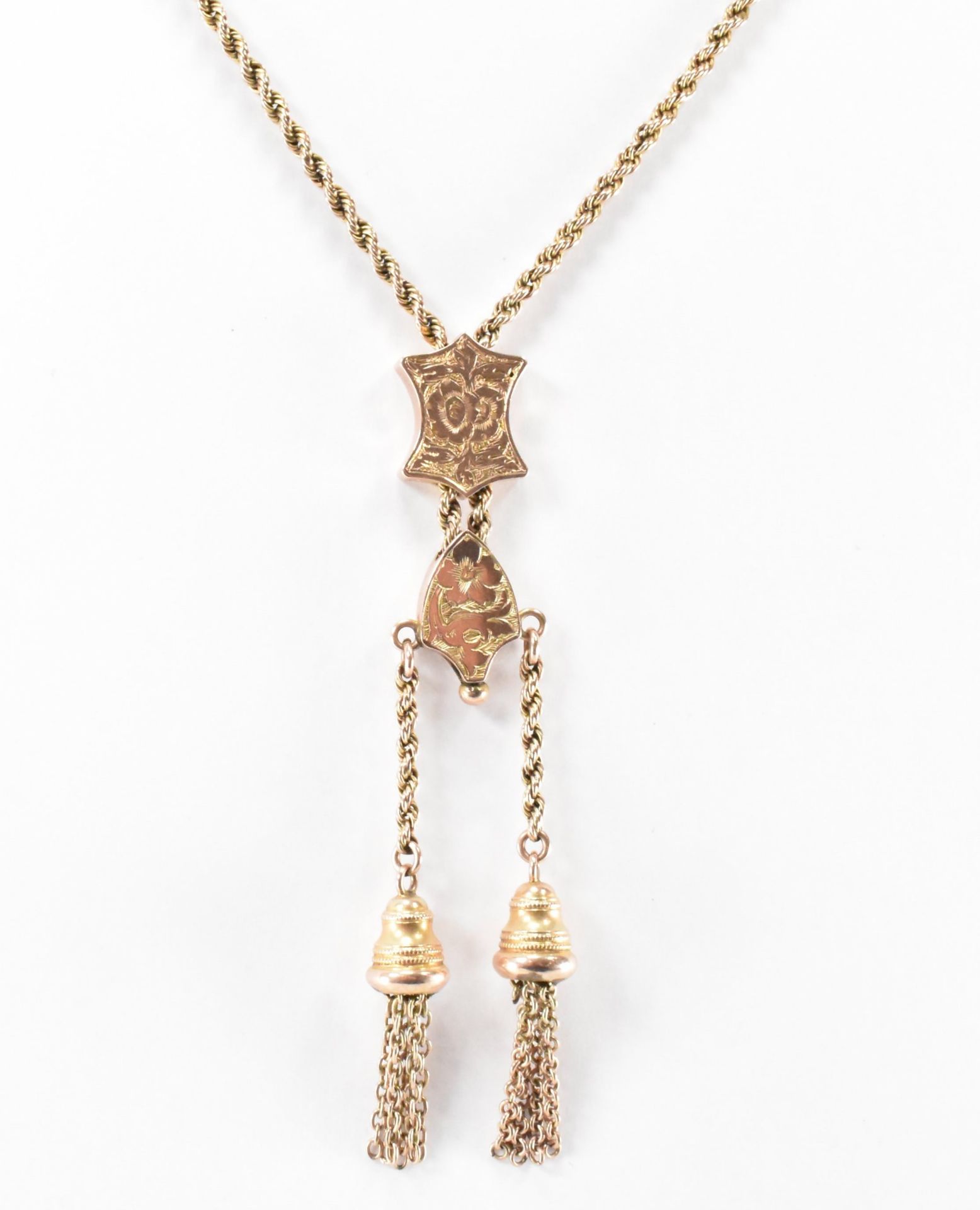 VICTORIAN 9CT GOLD POCKET WATCH CHAIN NECKLACE