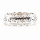 HALLMARKED 18CT WHITE GOLD ETERNITY RING