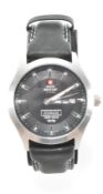 KINROSS SWISS MILITARY CHRONO STAINLESS STEEL WRIST WATCH