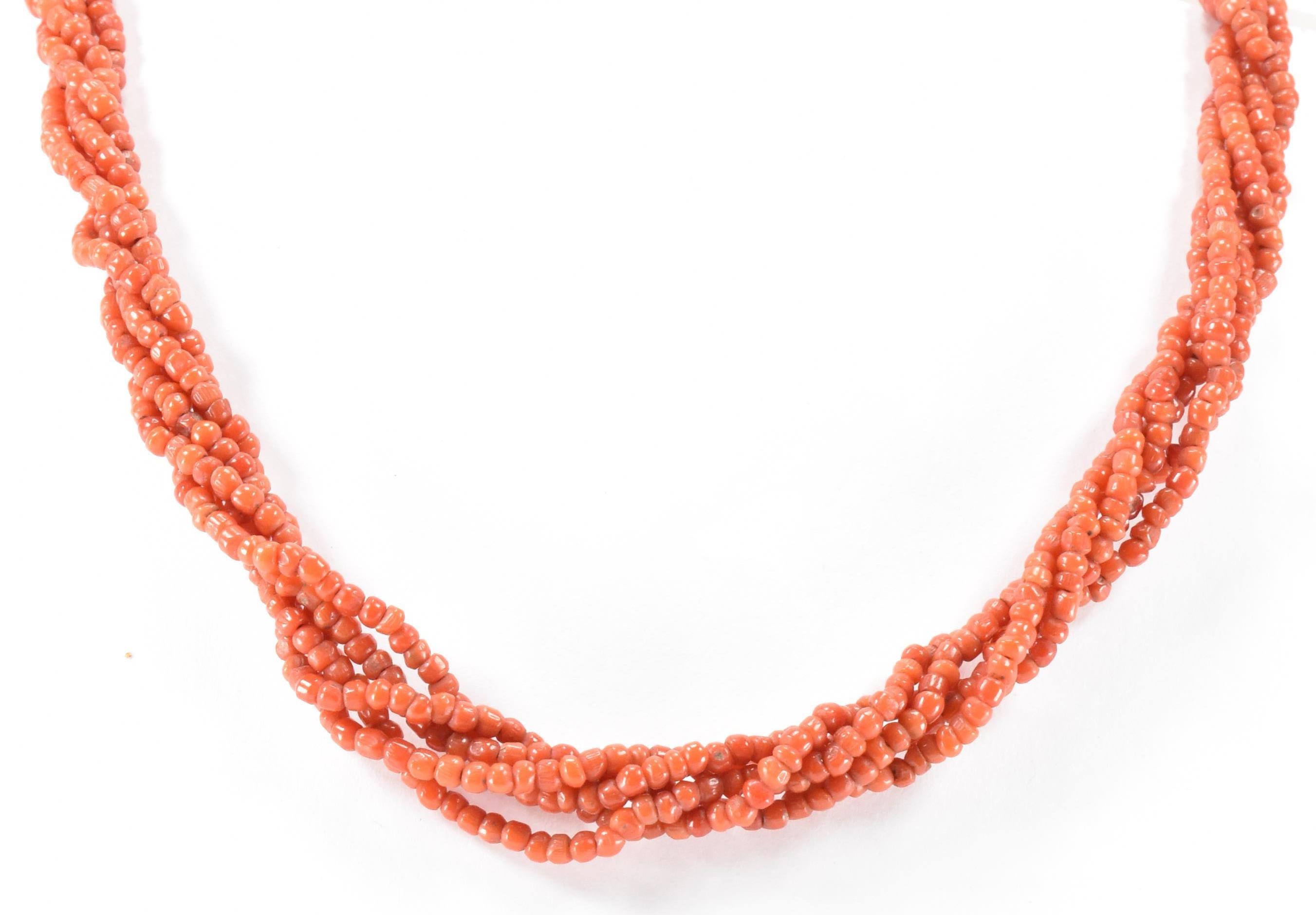 VICTORIAN GOLD & CORAL NECKLACE - Image 4 of 5