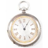 SILVER FOB POCKET WATCH