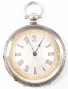 SILVER FOB POCKET WATCH