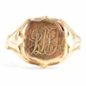 HALLMARKED 18CT GOLD ARMORIAL SIGNET RING