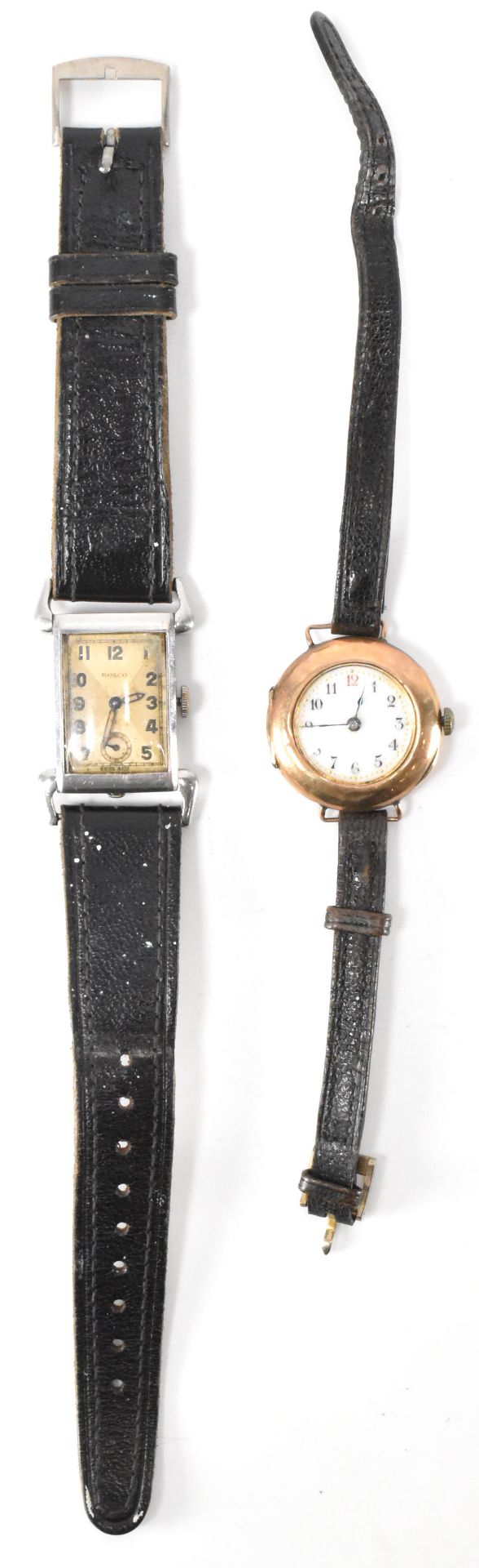 1920S 9CT GOLD WRISTWATCH & ROLCO WRISTWATCH - Image 2 of 5