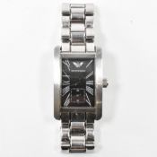 EMPORIO ARMANI STAINLESS STEEL WRIST WATCH