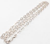 HALLMARKED 925 SILVER MILOR ITALIAN FANCY LINK CHAIN NECKLACE