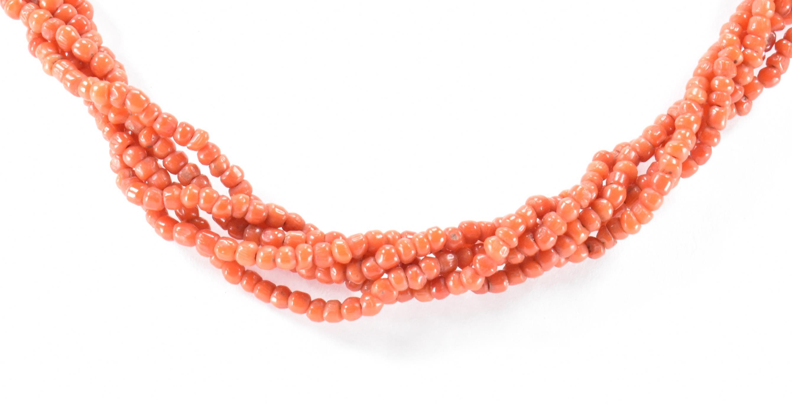 VICTORIAN GOLD & CORAL NECKLACE - Image 5 of 5