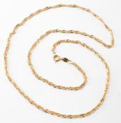 GOLD ROPE TWIST NECKLACE