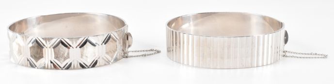 TWO 1970S HALLMARKED SILVER BANGLES