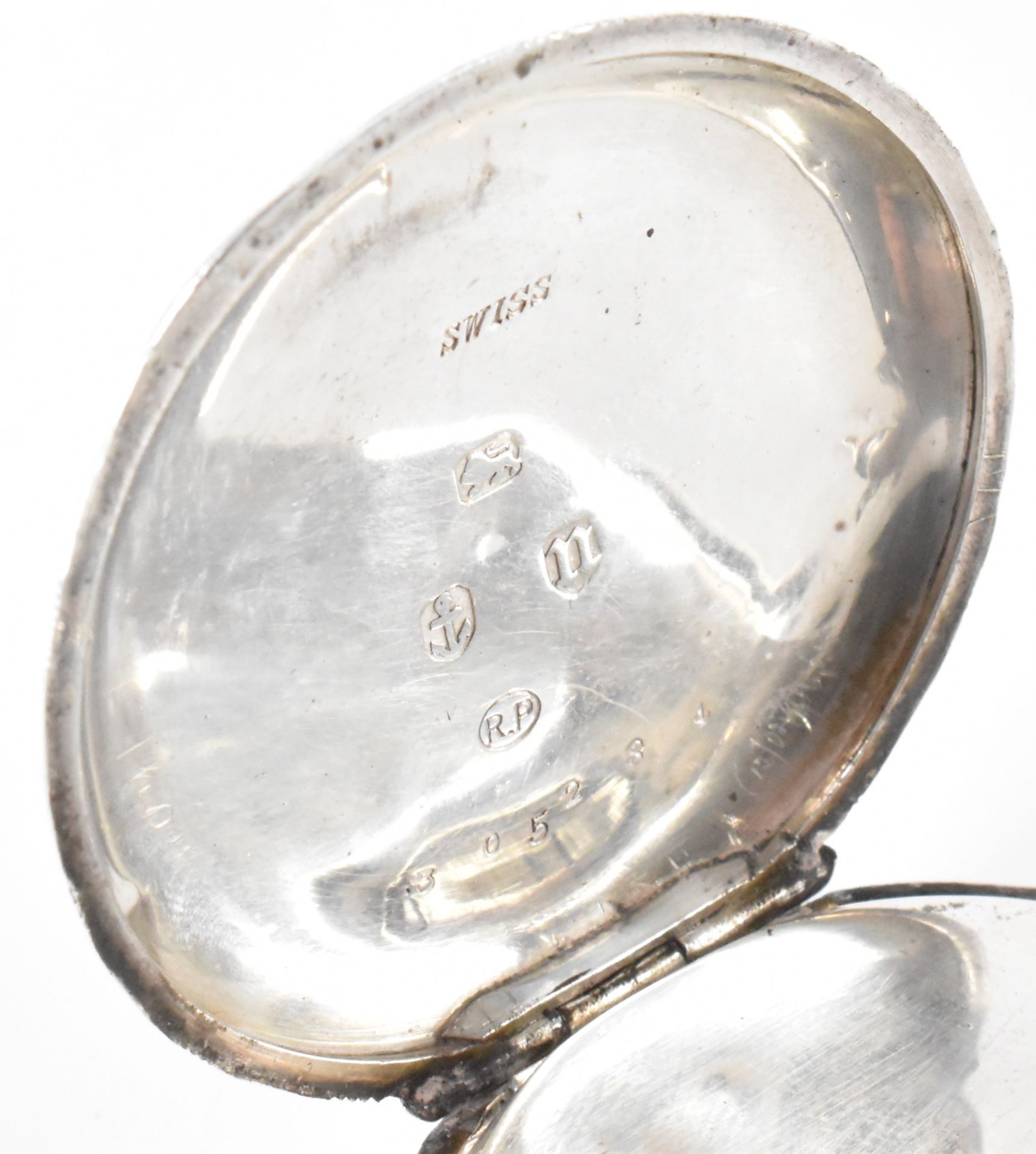VICTORIAN SILVER HALLMARKED FOB WATCH - Image 9 of 9