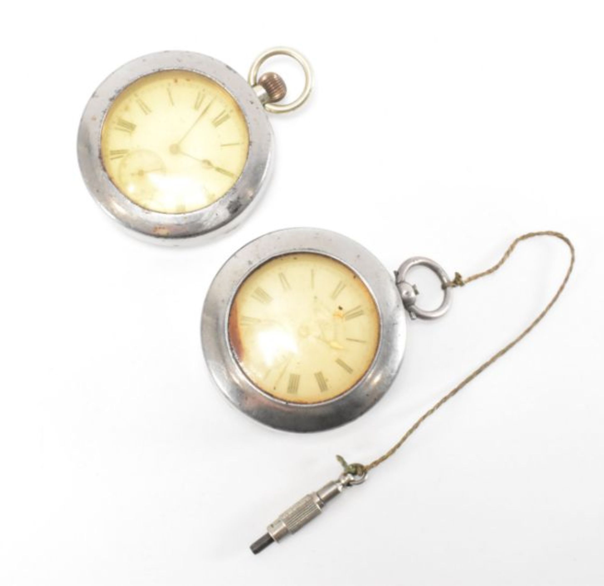 TWO POCKET WATCHES - HE PECK & LABRADOR