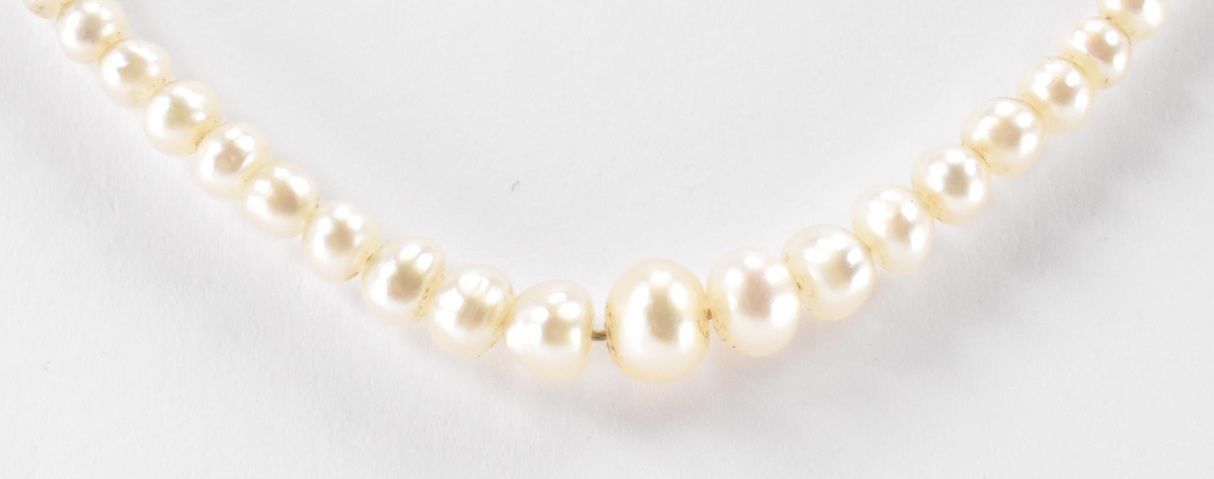 VICTORIAN PEARL & DIAMOND NECKLACE - Image 7 of 9