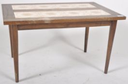 1960'S TEAK TILE TOP COFFEE TABLE