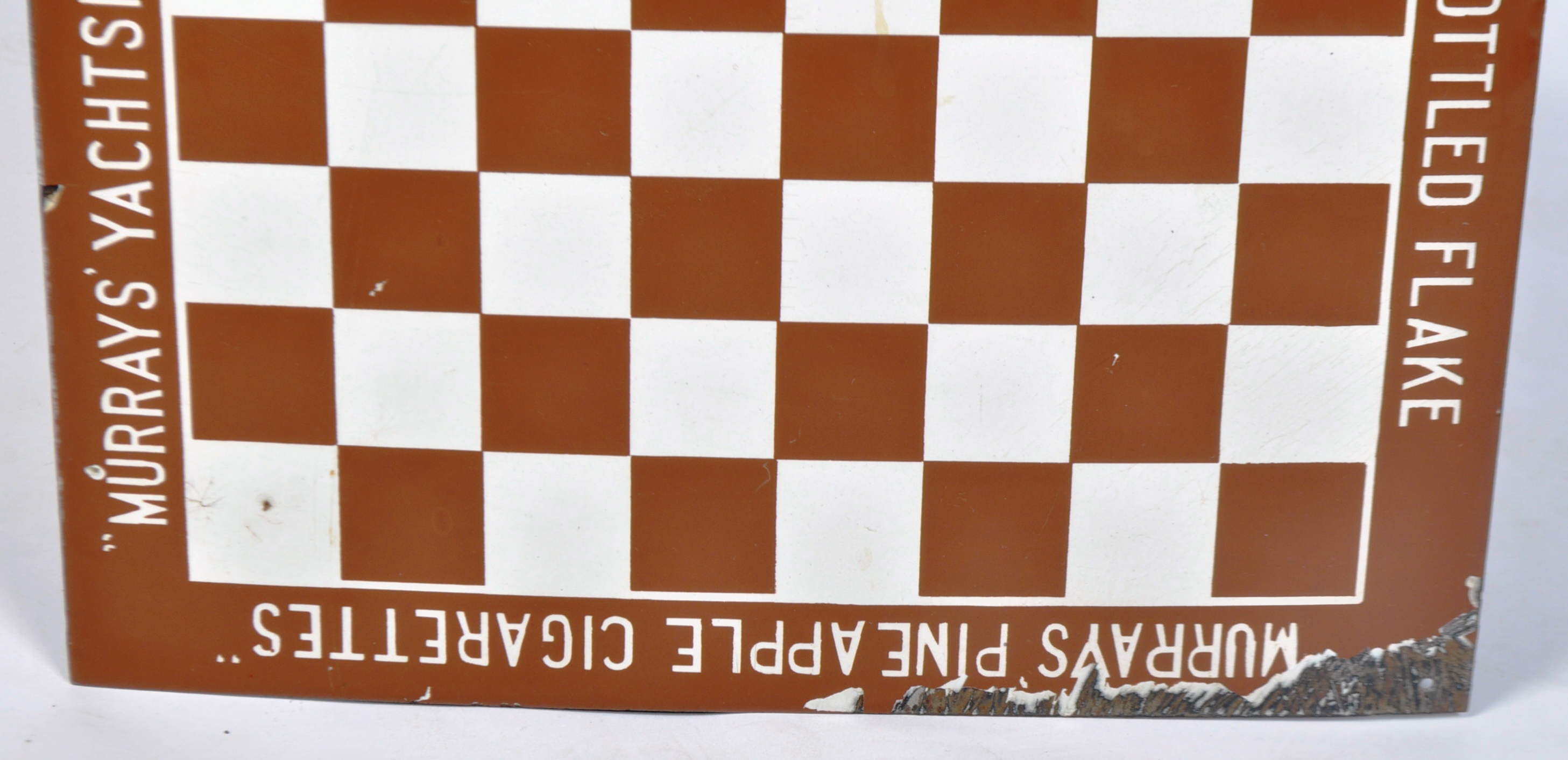 MYRRAY, SONS AND COMPANY - CHESS BOARD ENAMEL ADVERTISING SIGN - Image 3 of 6