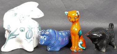 MIXED COLLECTION OF RETRO STUDIO ART POTTERY FIGURES