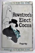 ROWNTREE'S ELECT COCOA - EARLY 20TH CENTURY ENAMEL SIGN