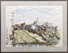 DRAGO P. CHENING - MID CENTURY WATERCOLOUR AUSTRALIAN PAINTING