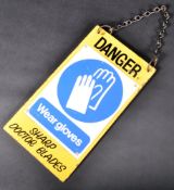 RETRO VINTAGE DOCTORS SURGERY ENAMEL DANGER SIGN