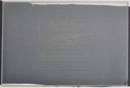 McCLUSKY'S AIRWAYS - 20TH CENTURY ADVERTISING GLASS PANEL