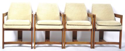 MATCHING SET OF FOUR SOUTH AFRICAN TEAK DINING CHAIRS