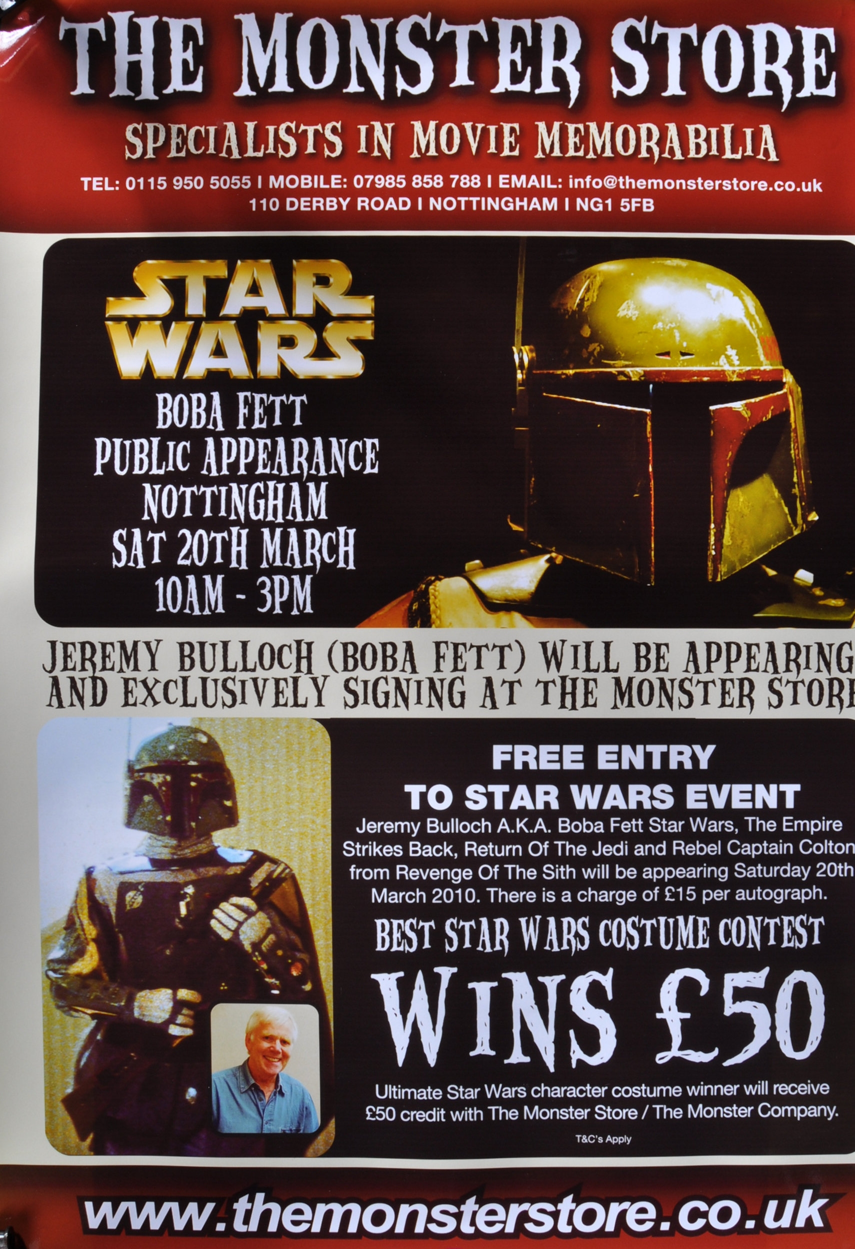 ESTATE OF JEREMY BULLOCH - STAR WARS - CONVENTION POSTERS - Image 7 of 14