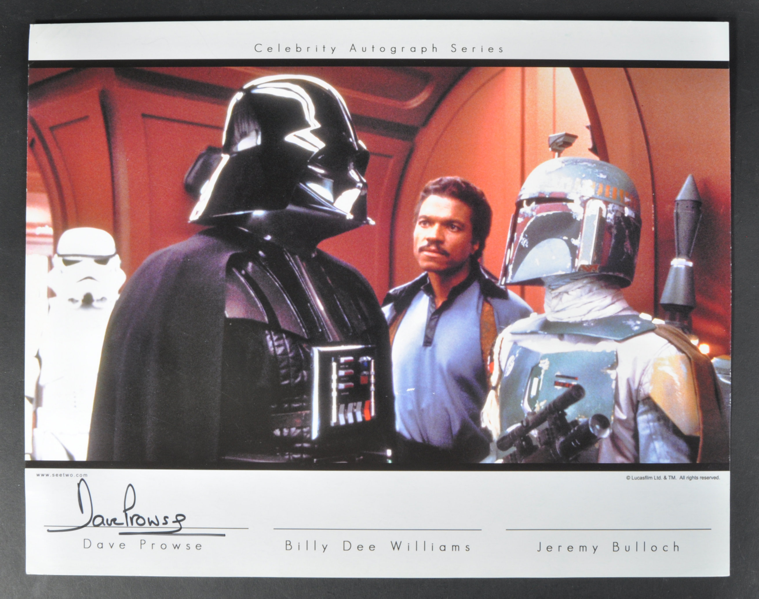 ESTATE OF JEREMY BULLOCH – STAR WARS – OFFICIAL PIX SIGNED 11X14