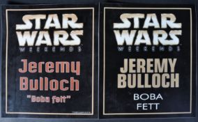 ESTATE OF JEREMY BULLOCH - STAR WARS WEEKENDS - TABLE SIGNS