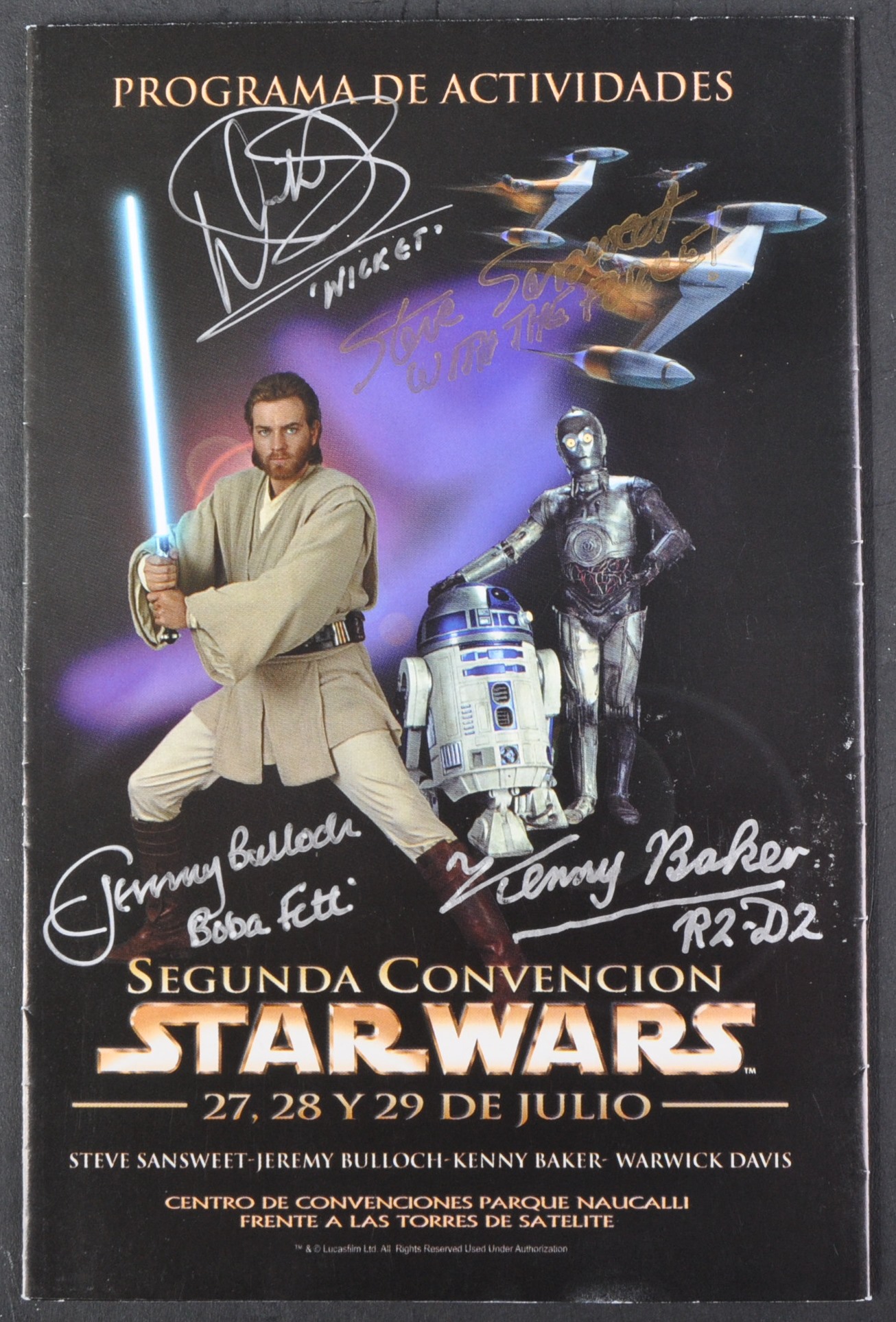 ESTATE OF JEREMY BULLOCH - STAR WARS - MULTI-SIGNED BROCHURE