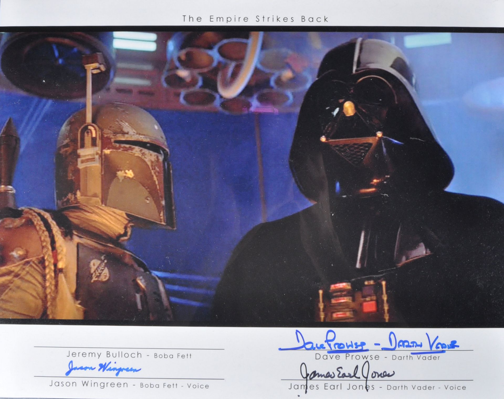 ESTATE OF JEREMY BULLOCH - STAR WARS - ESB MULTI SIGNED 11X14"