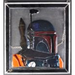 ESTATE OF JEREMY BULLOCH - FAN ART - BOBA FETT STAINED GLASS