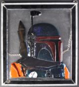 ESTATE OF JEREMY BULLOCH - FAN ART - BOBA FETT STAINED GLASS