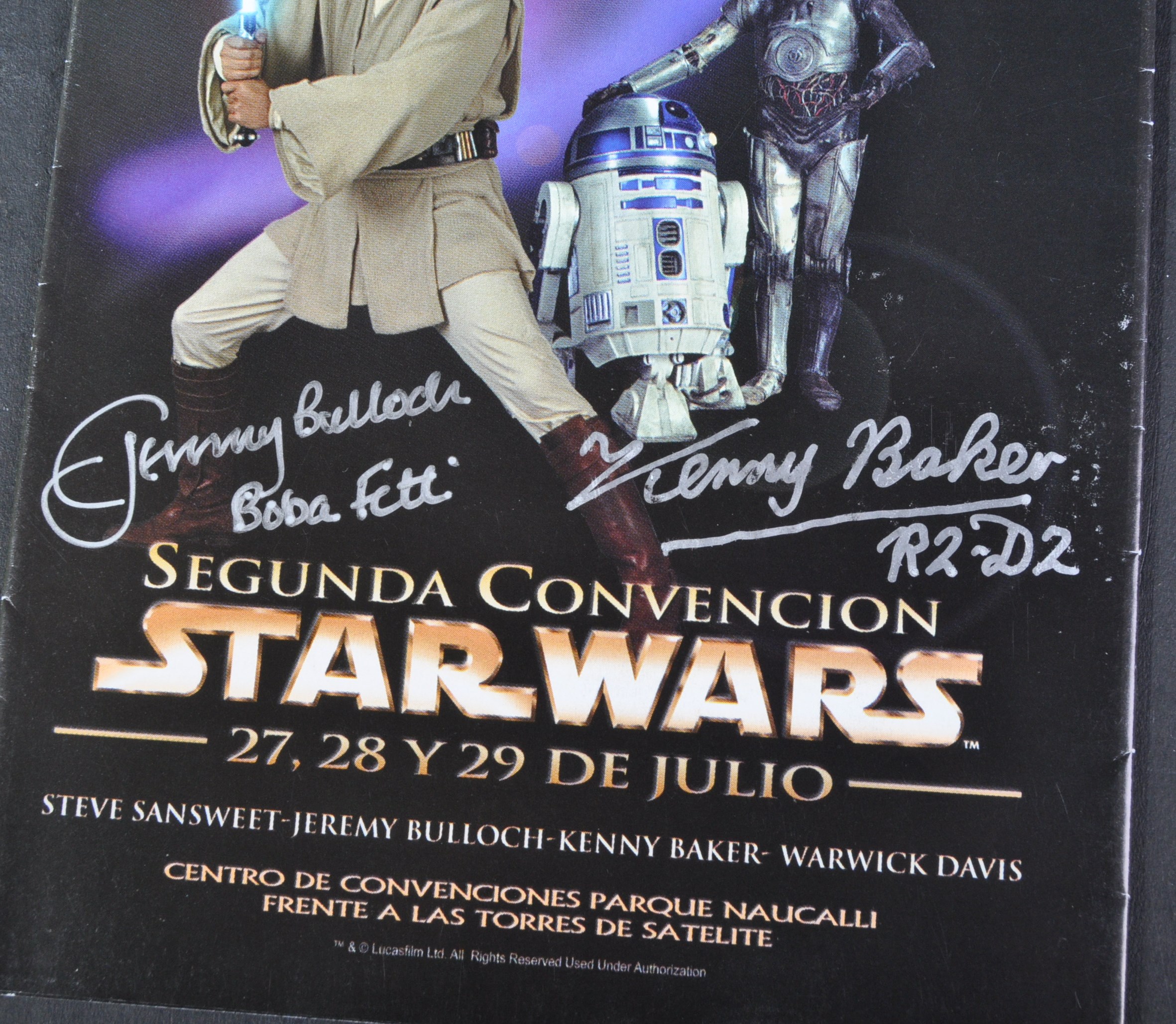 ESTATE OF JEREMY BULLOCH - STAR WARS - MULTI-SIGNED BROCHURE - Image 2 of 3