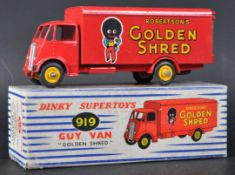 VINTAGE DINKY SUPERTOYS DIECAST MODEL GUY VAN ' GOLDEN SHRED '