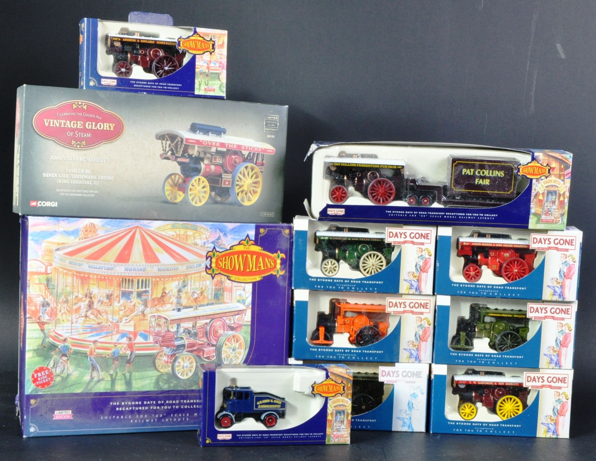 COLLECTION OF SHOWMANS CIRCUS COLLECTION & STEAM INTEREST DIECAST MODELS