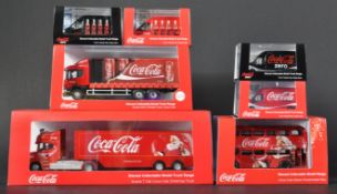 COLLECTION OF OXFORD DIECAST COCA COLA THEMED MODELS