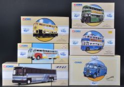 COLLECTION OF CORGI CLASSICS DIECAST MODEL BUSES