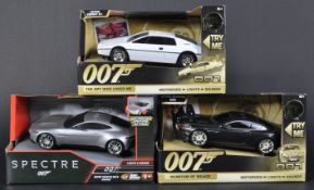 COLLECTION OF X3 JAMES BOND MOTORISED LIGHTS & SOUNDS REPLICA MODEL